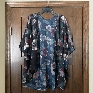 Sseko Chiffon Multiway Shawl in Midnight Bloom